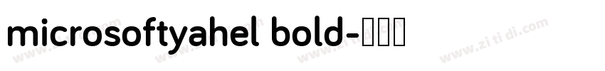 microsoftyahel bold字体转换